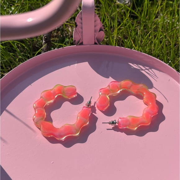 Handmade Y2K Open Hoop Earrings - Picture 14 of 16